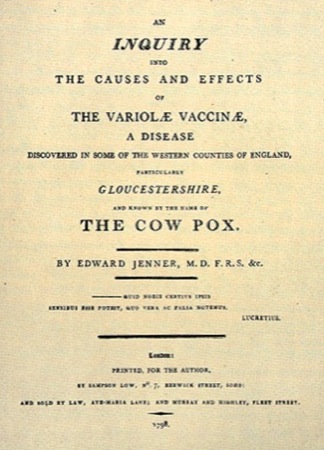 Jenner vaccination book