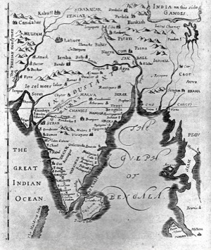 Africa map, 1677